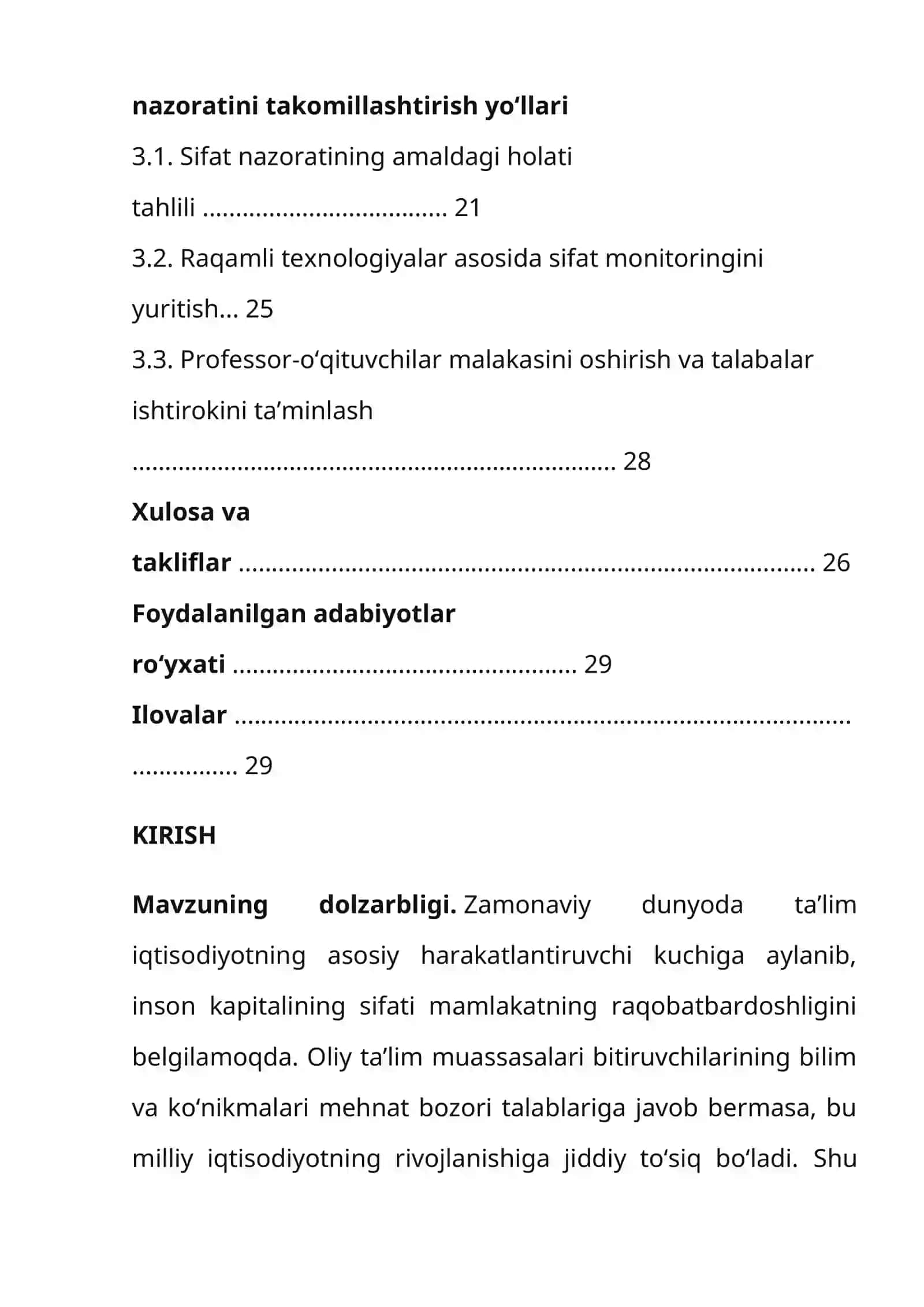 OLIY TA’LIMDA SIFAT NAZORATI TIZIMINI JORIY ETISH 3