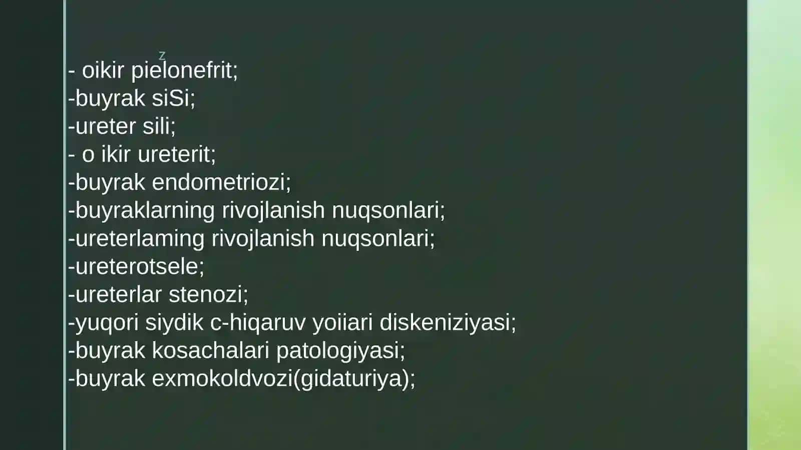 Qorinda og'riq sindromida shoshilinch yordam ko'rsatish. 3