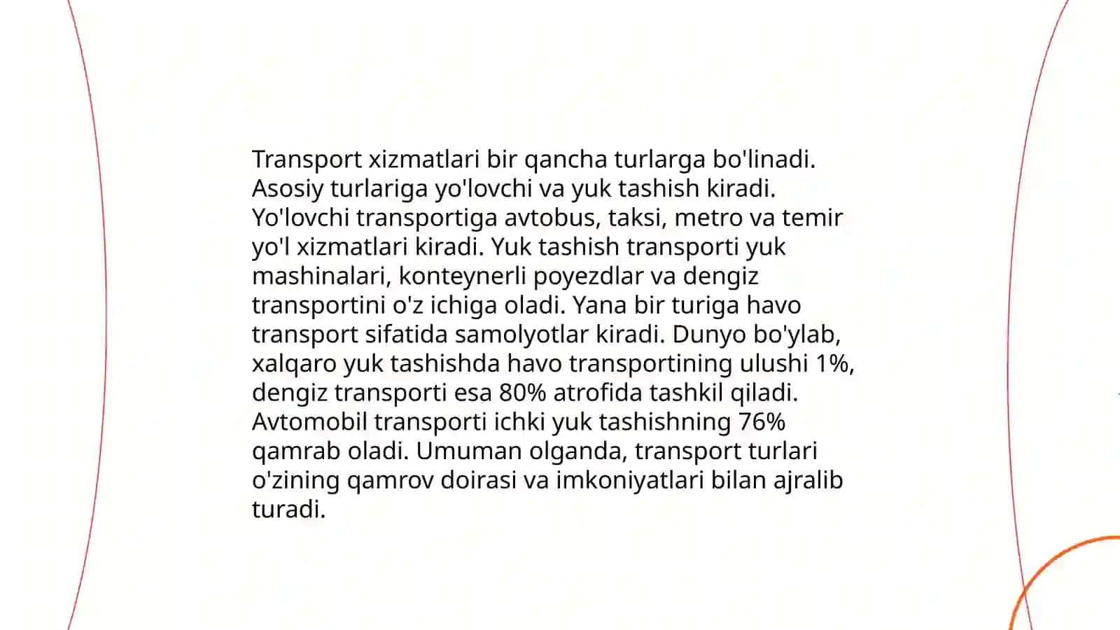 Turizmda transport xizmatlari 3