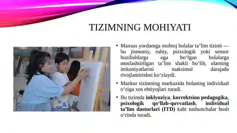 Maxsus yordamga muhtoj bolalar taʼlim tizimi 3