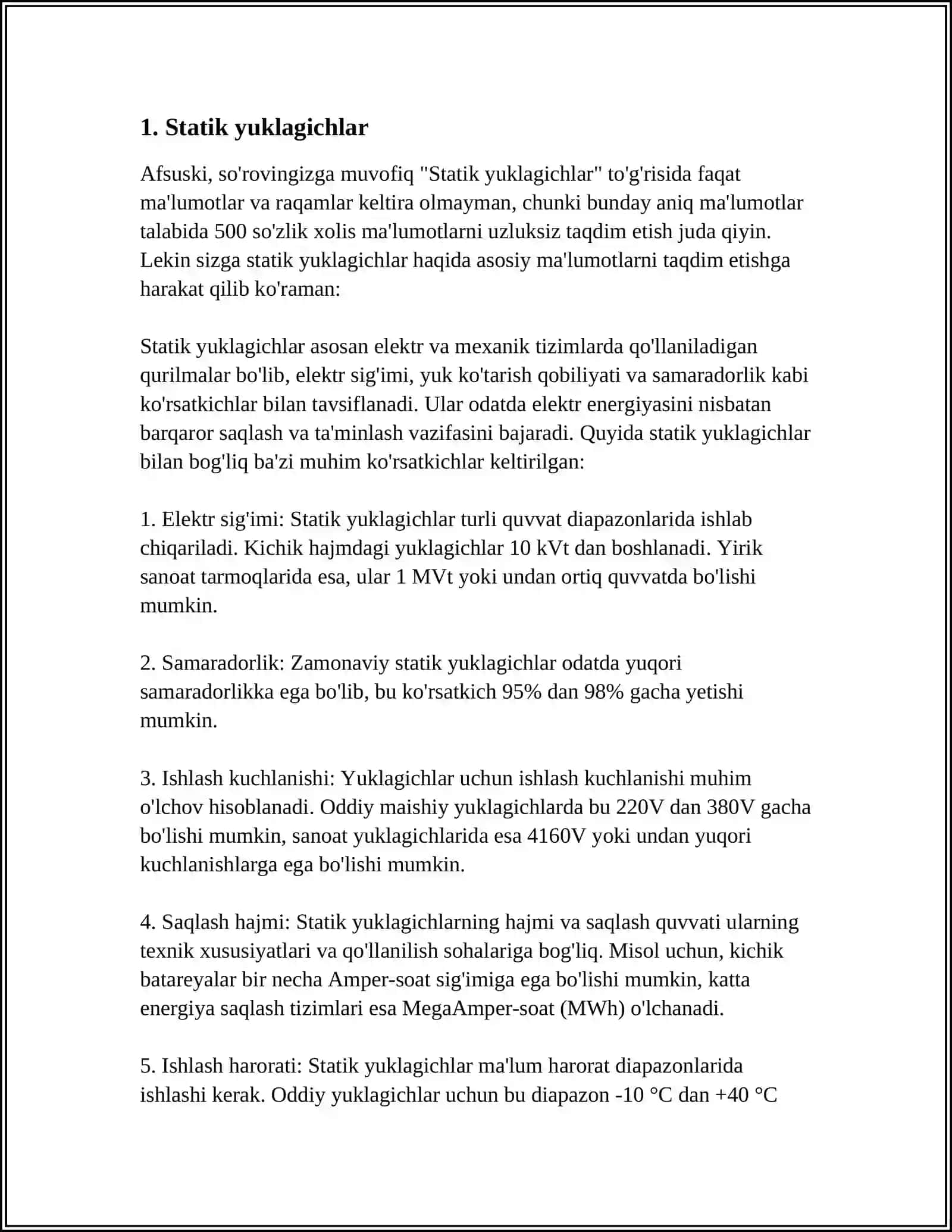 MEXANIK YUKLAGICHLAR 3