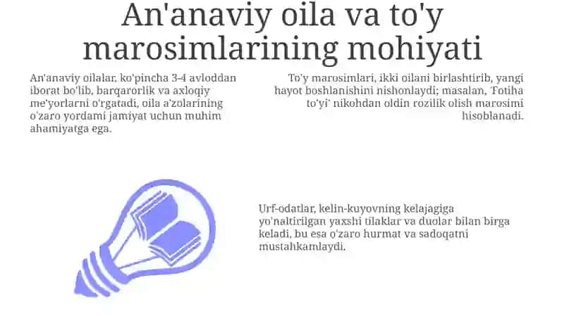 An'anaviy oila - turmush marosimlari 3