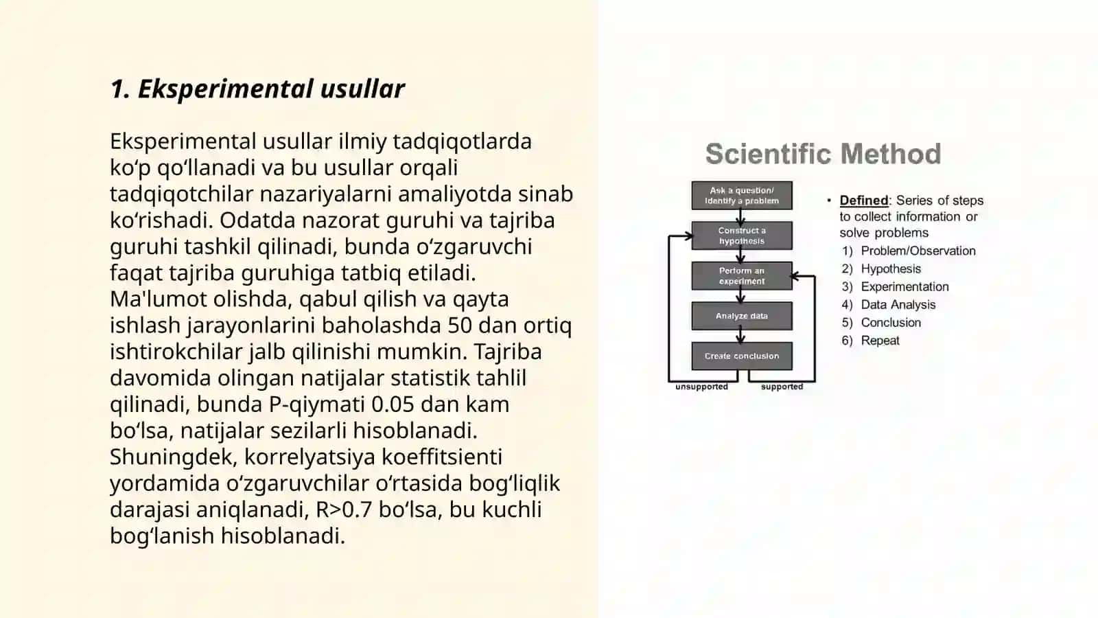 Xozirgi zamon psixologiyasining tadqiqot metodlari 3
