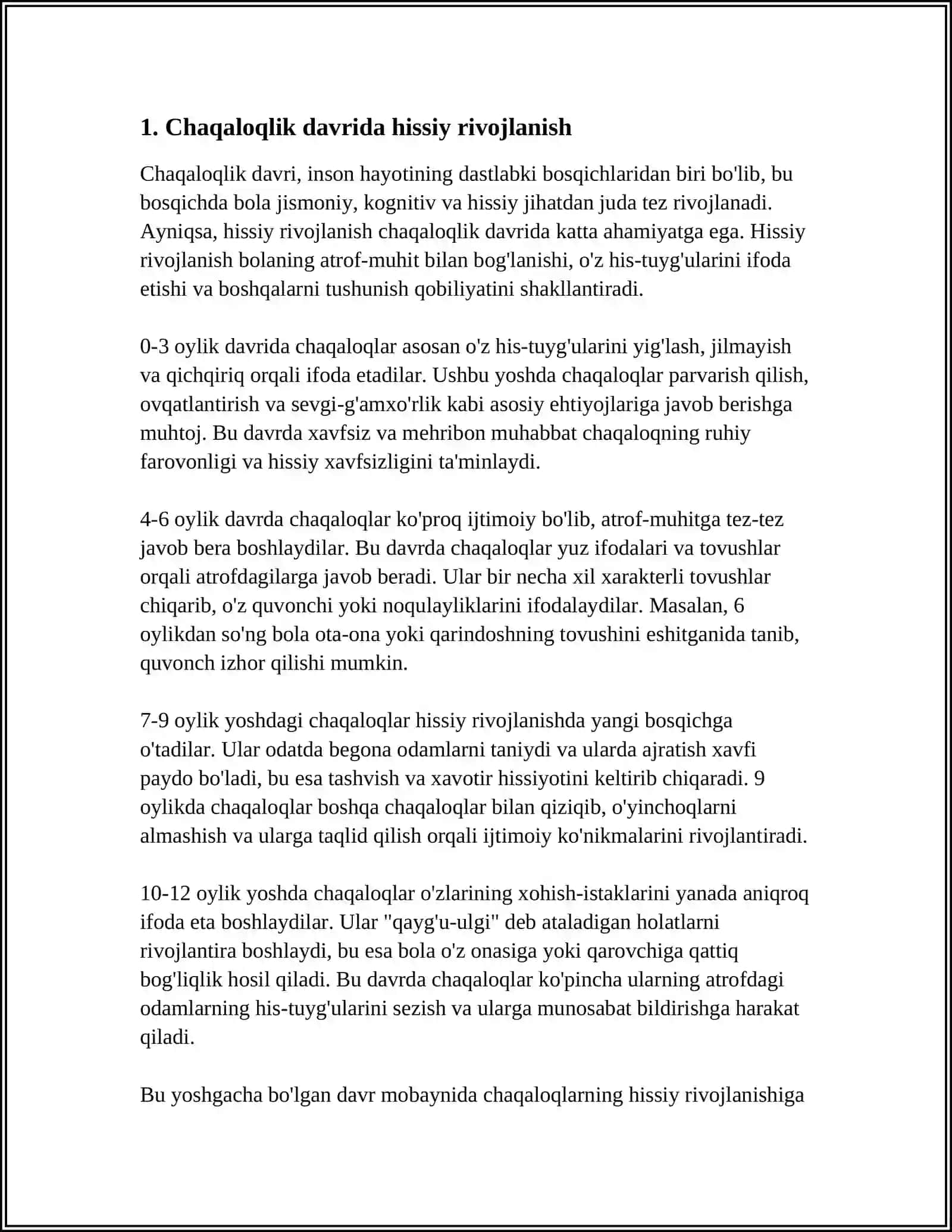 CHAQALOQLIK DAVRINING PSIXOLOGIK XUSUSIYATLARI 3