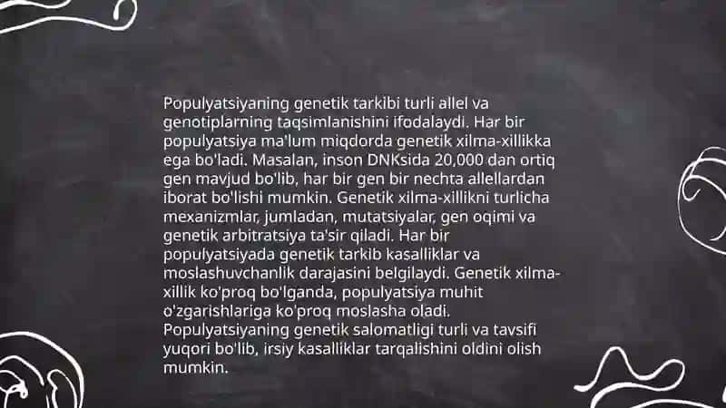 Populyatsiya genetikasi 3