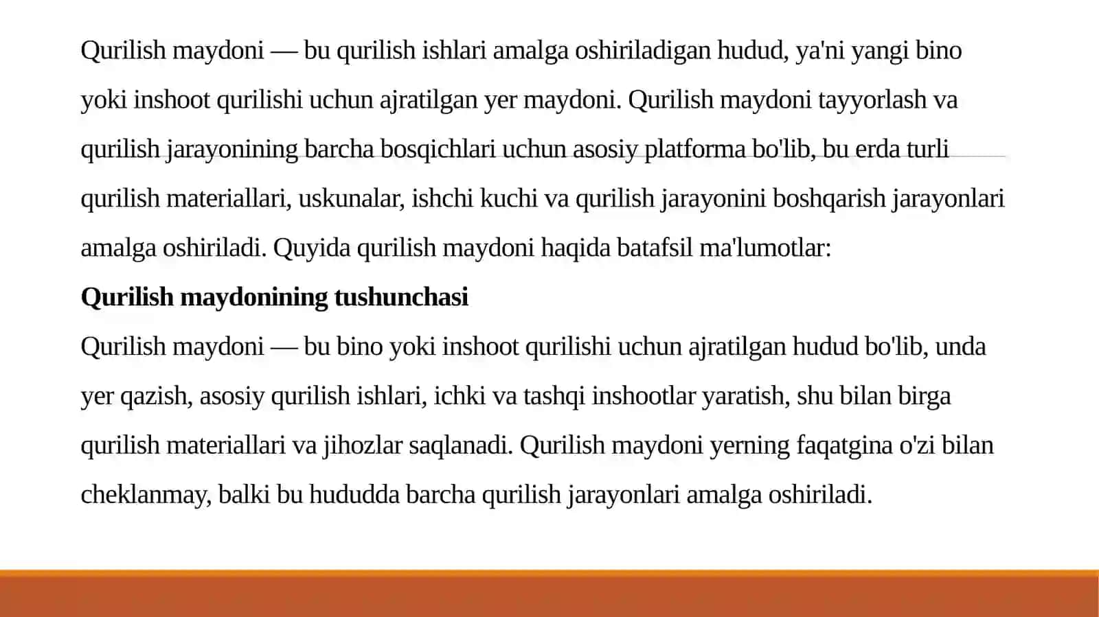 Qurilish maydonining namlik uyimi 3