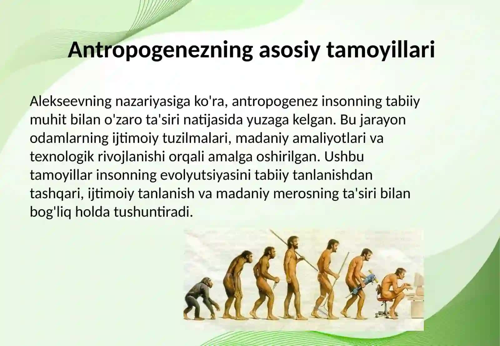 Antropogenezda inson evolyutsion mexanizmining gipotezasi (V.P.Alekseev) 3