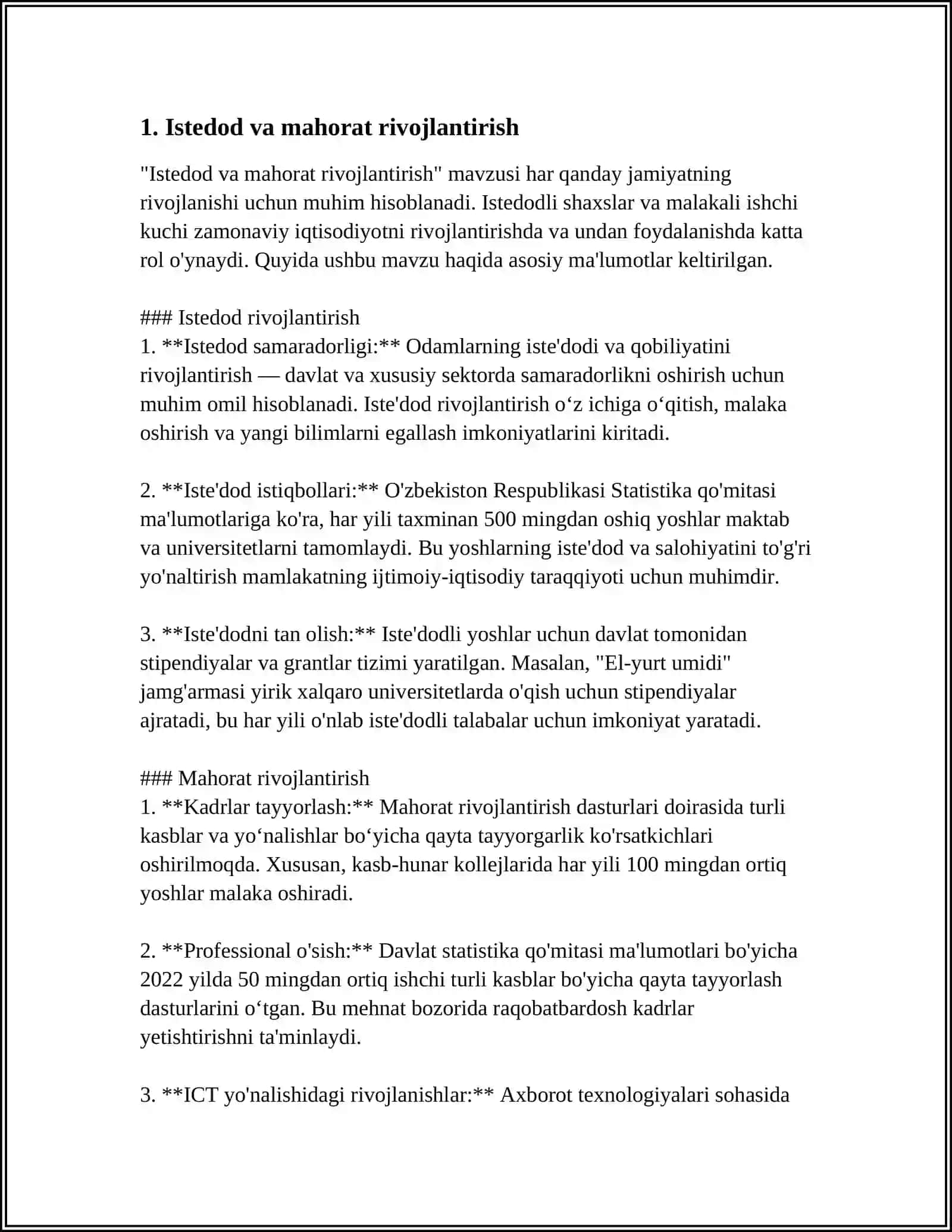 ISTEDOD TALANT 3