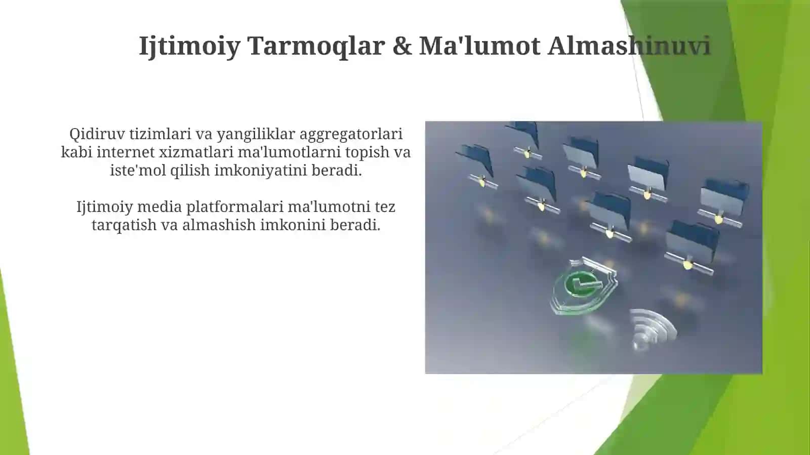 Zamonaviyaxborotda internet va internet xizmatlarning o'rni 3