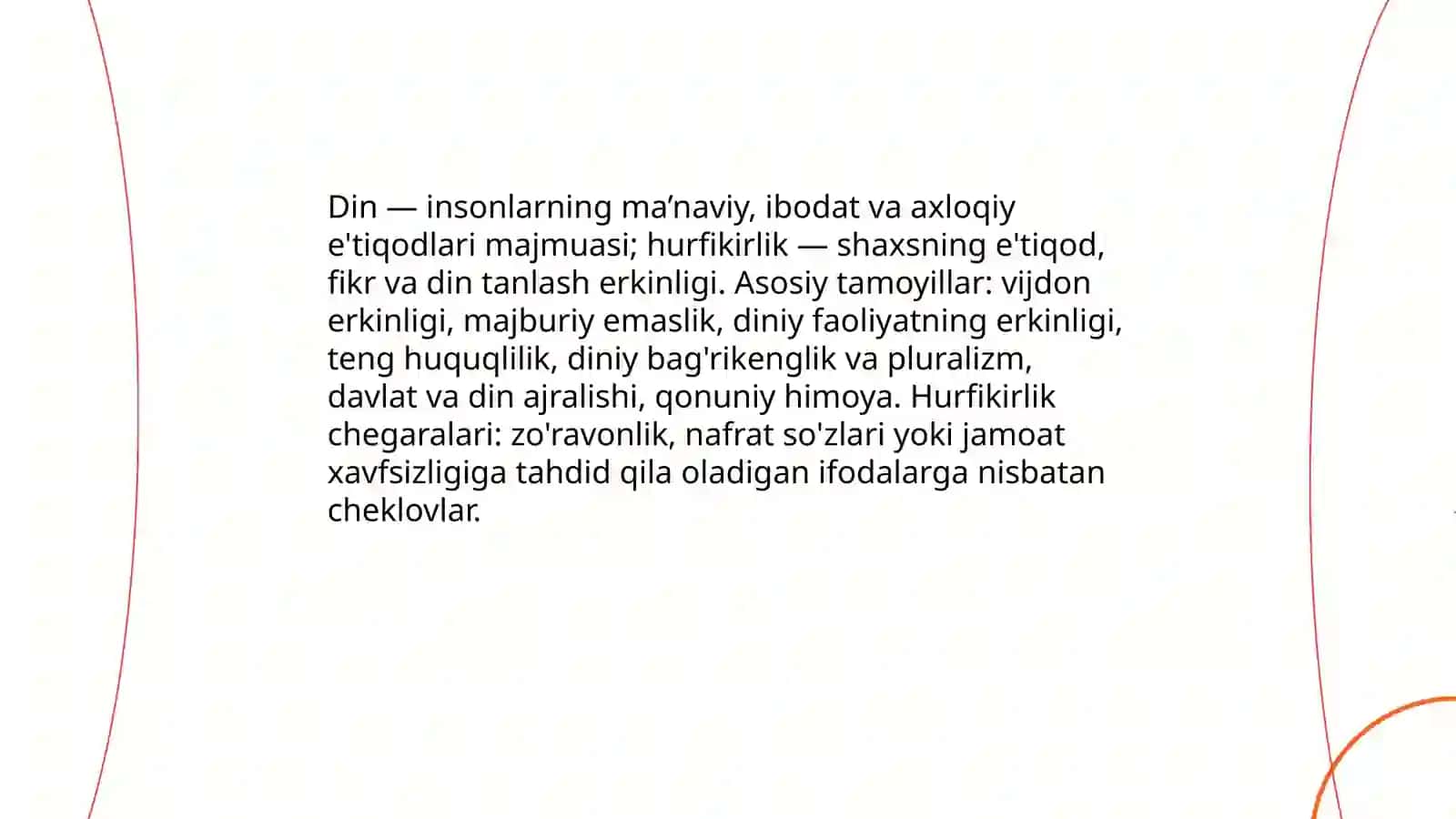 Din va hurfikirlik 3
