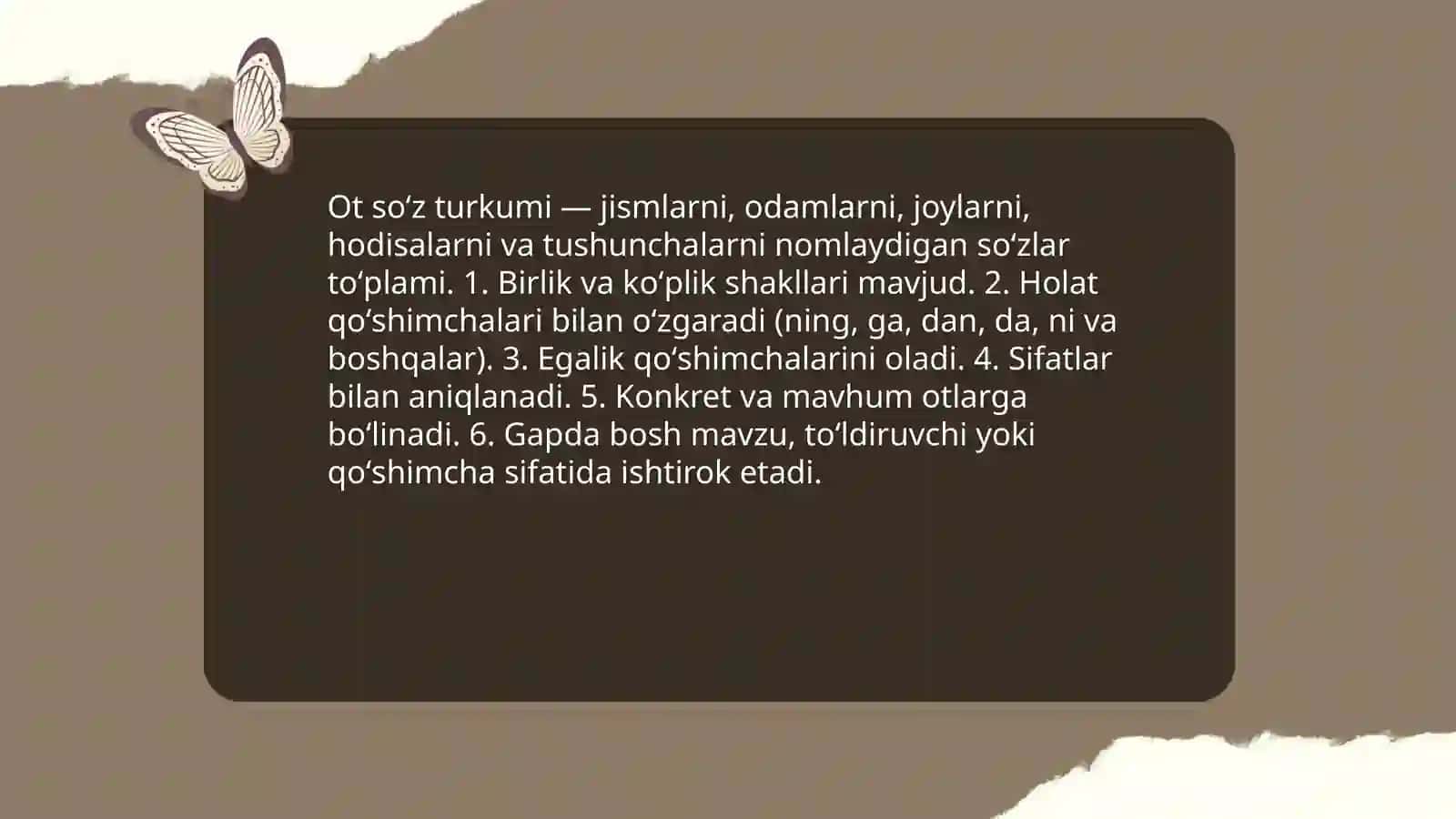 Ot soʻz turkumi 3