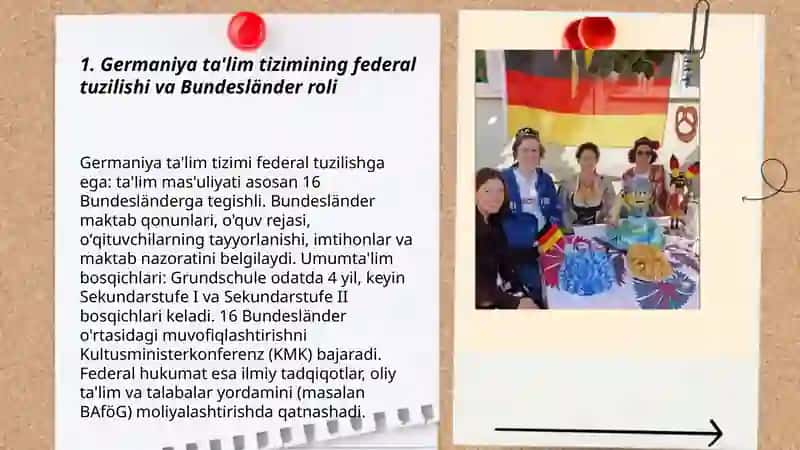 Germaniya madaniyati va ta'lim tizimi haqida 3