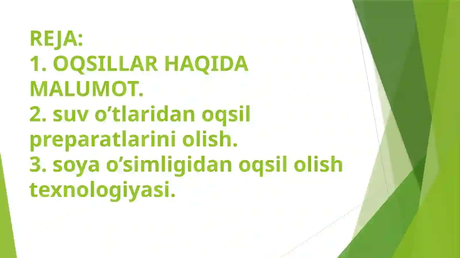Oqsillarning Olinishi 3