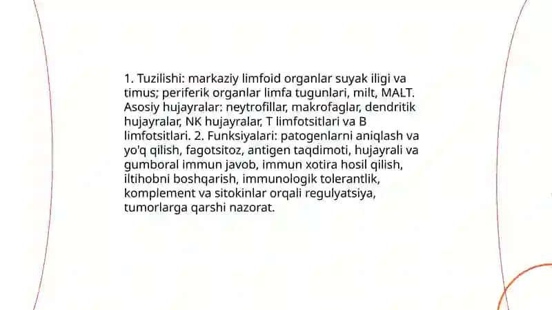 Immun sistema fiziologiyasi 3