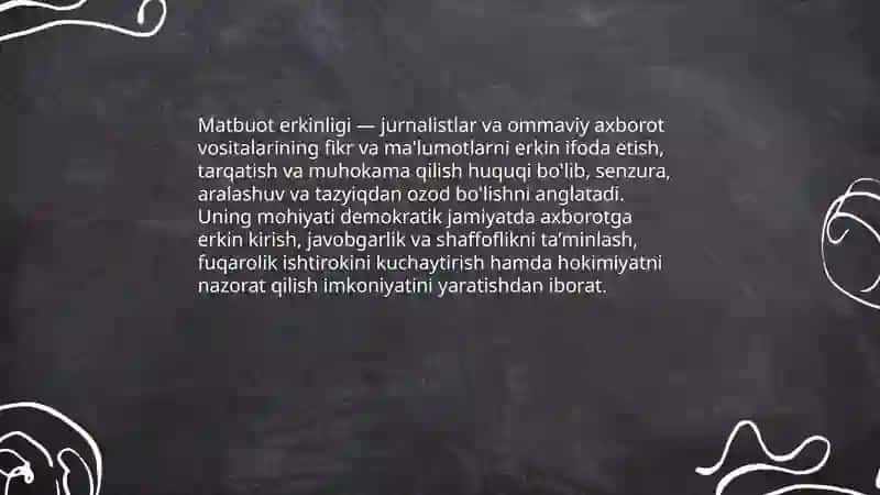 Matbuot erkinligi 3