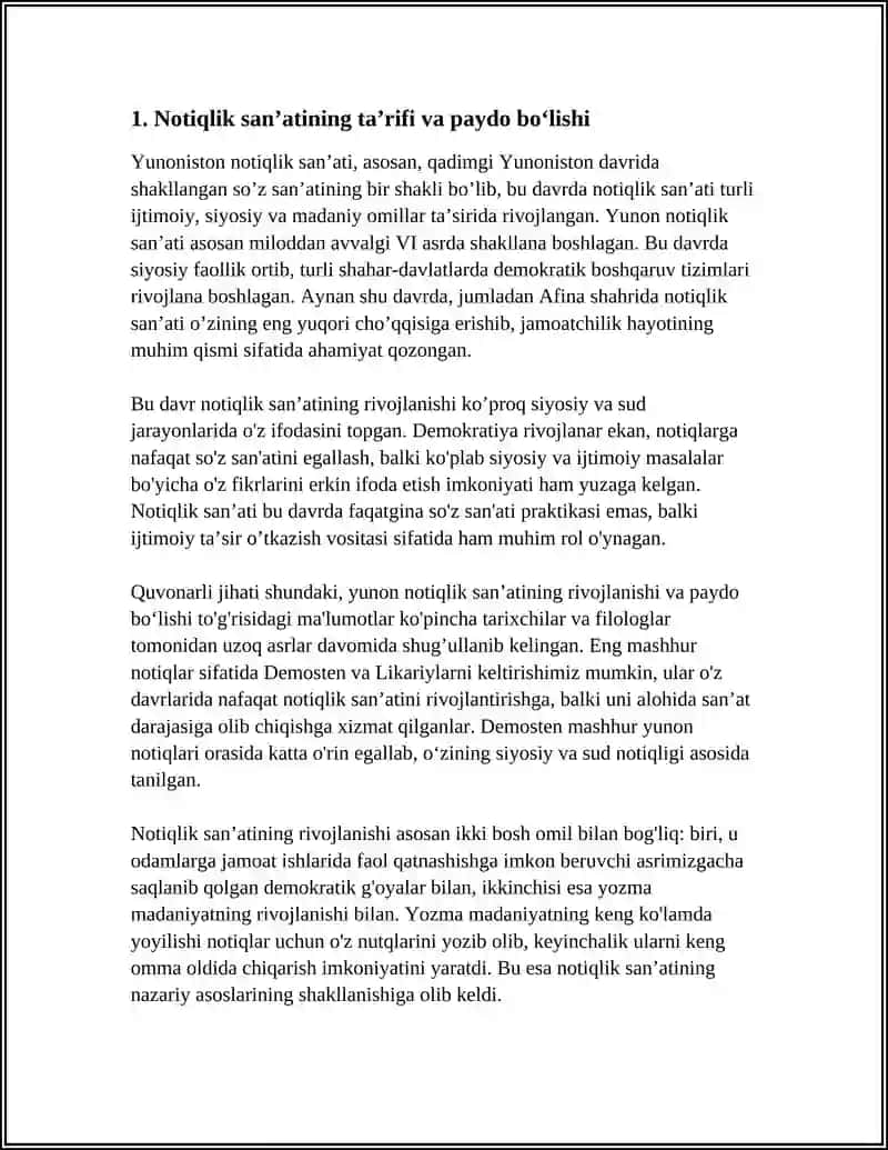 Yunoniston Notiqlik Sanʼatining Paydo Boʻlishi 3