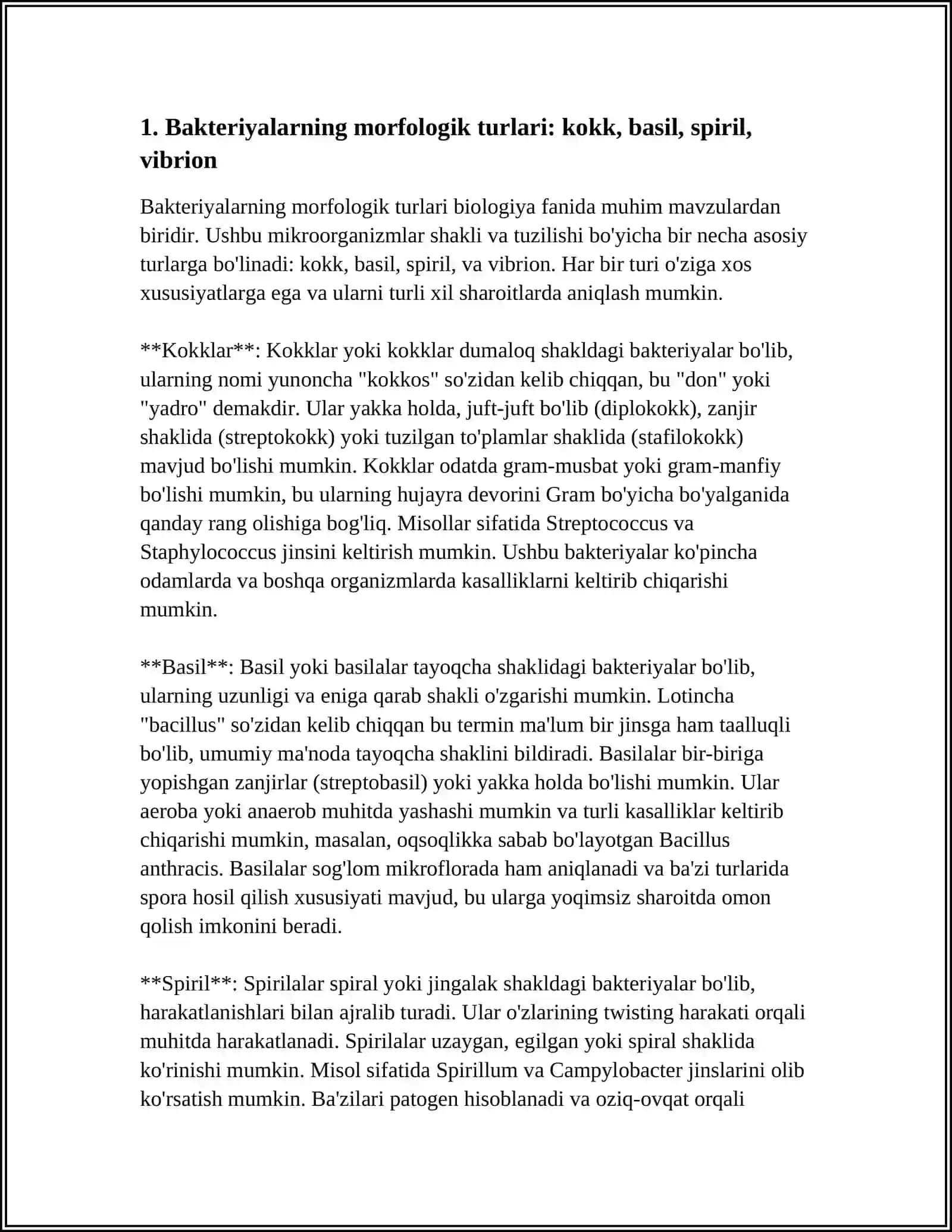 Bakteriyalarning morfologiyasi 3