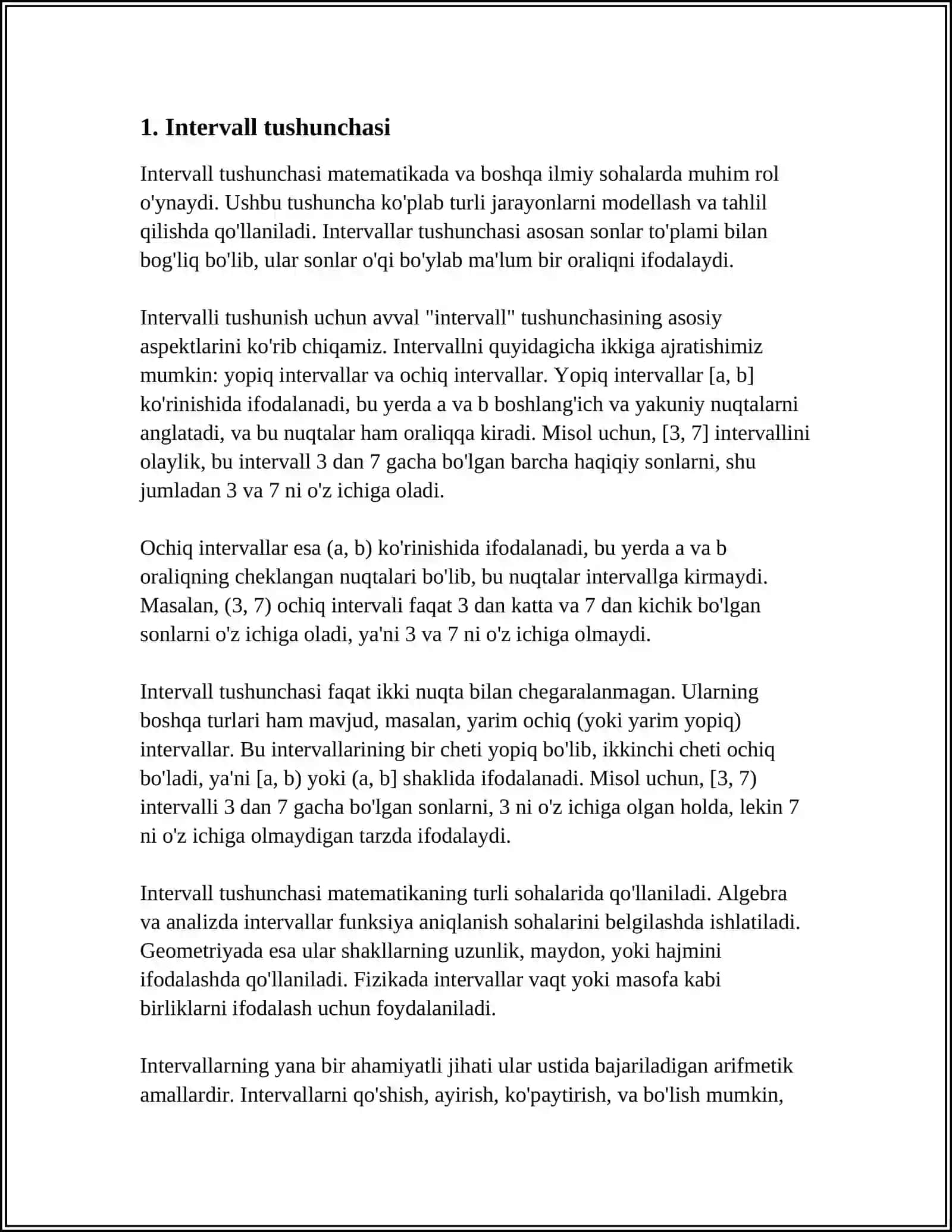 MUSIQA NAZARIYASI INTERVALLAR 3