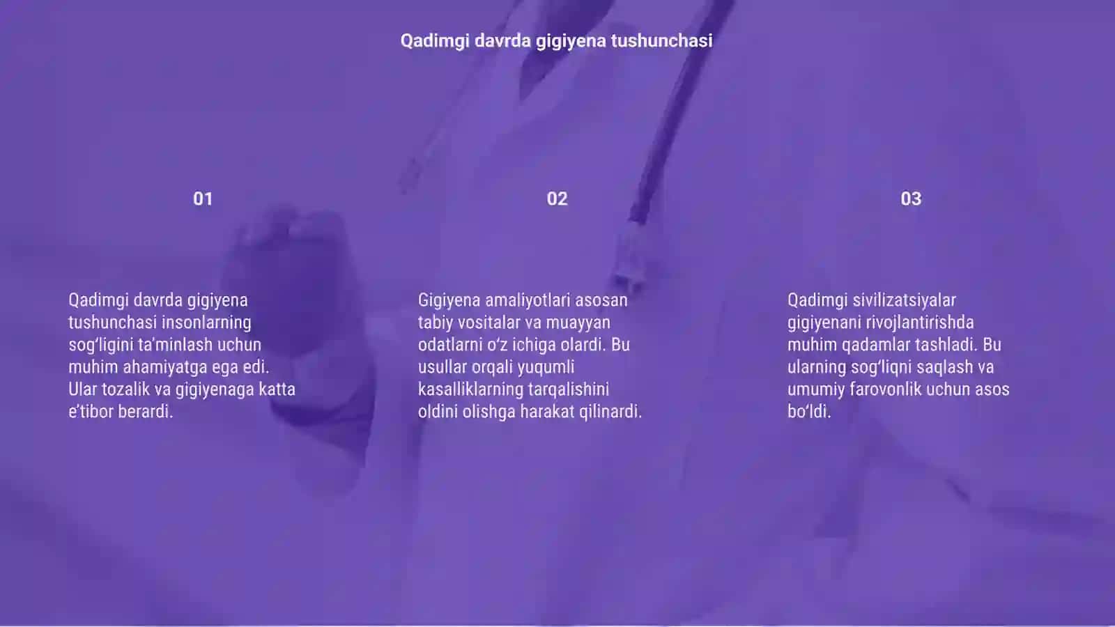 Gigiyena fanining qadimgi davrda shakillanishi 3