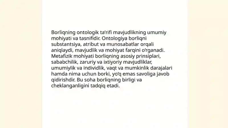 Borliq(Ontologiya) 3