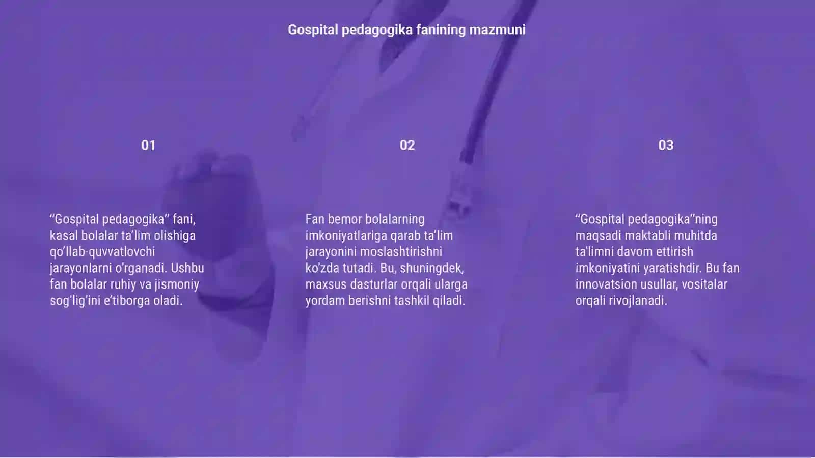 Gospital pedagogika fani 3