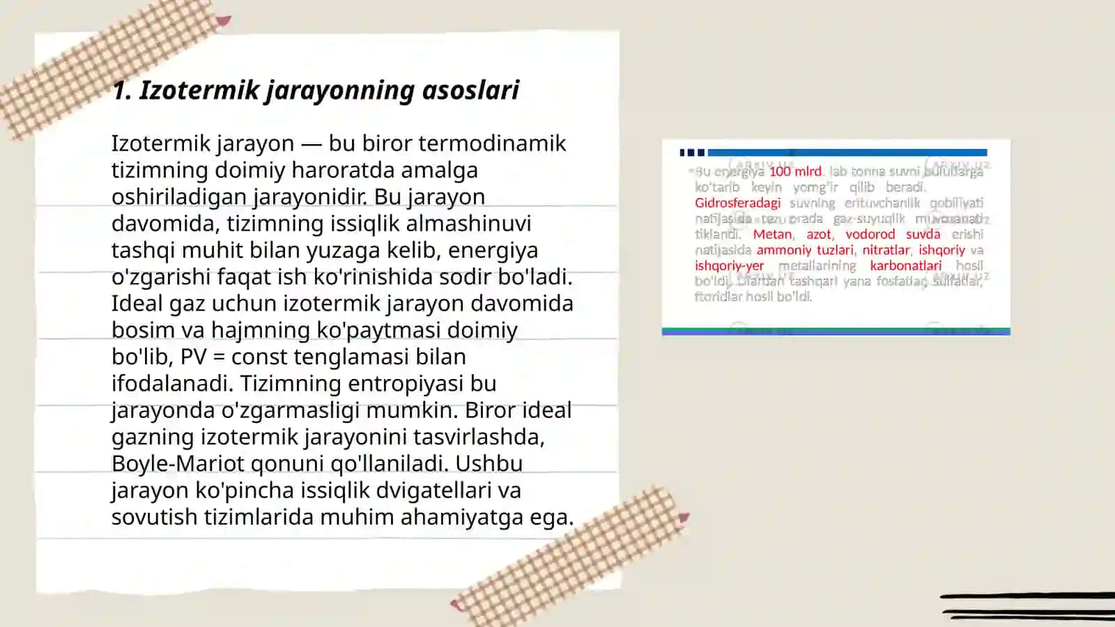 Izotermik jarayonlar 3