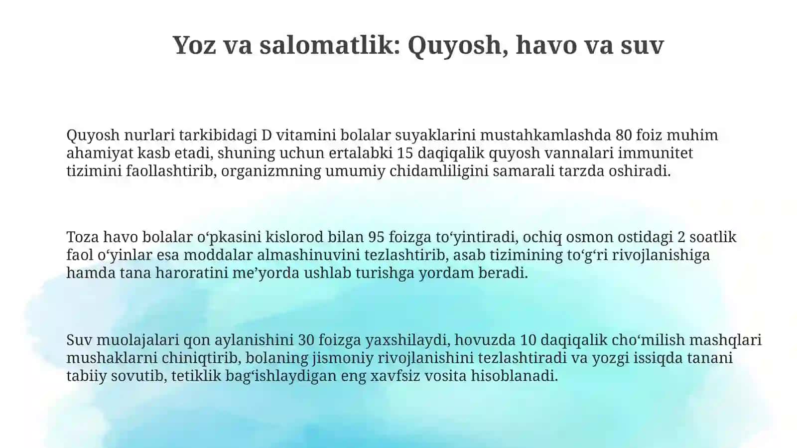 Yozgi oʻyinlar va salomatlik sirlari 3