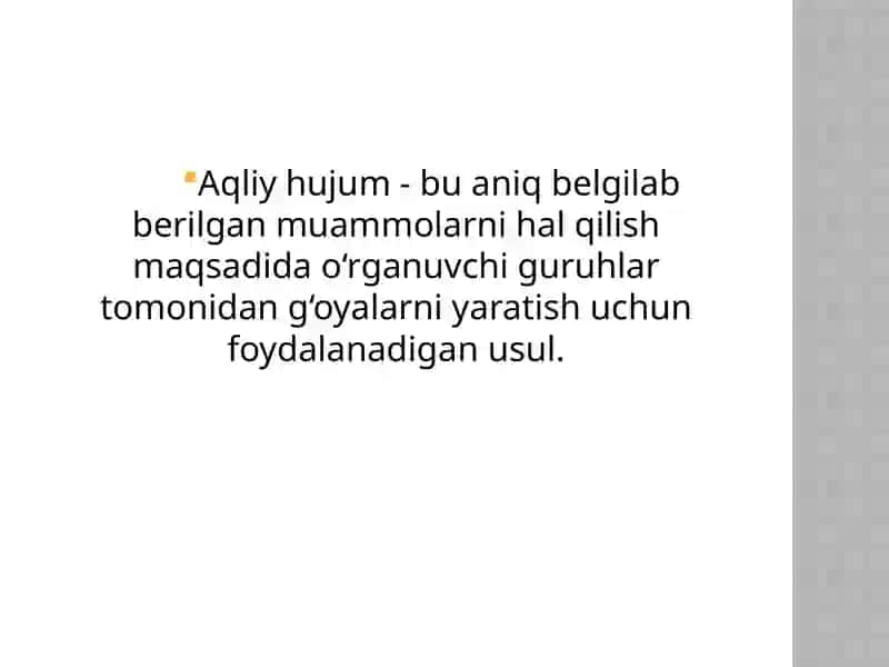 Aqliy hujum metodi 3