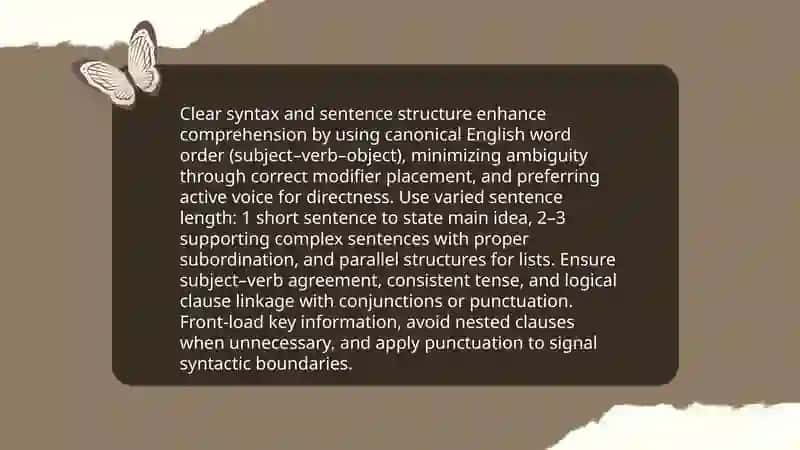 The Role of Grammar and Lexical Structure in Effective Communication 3