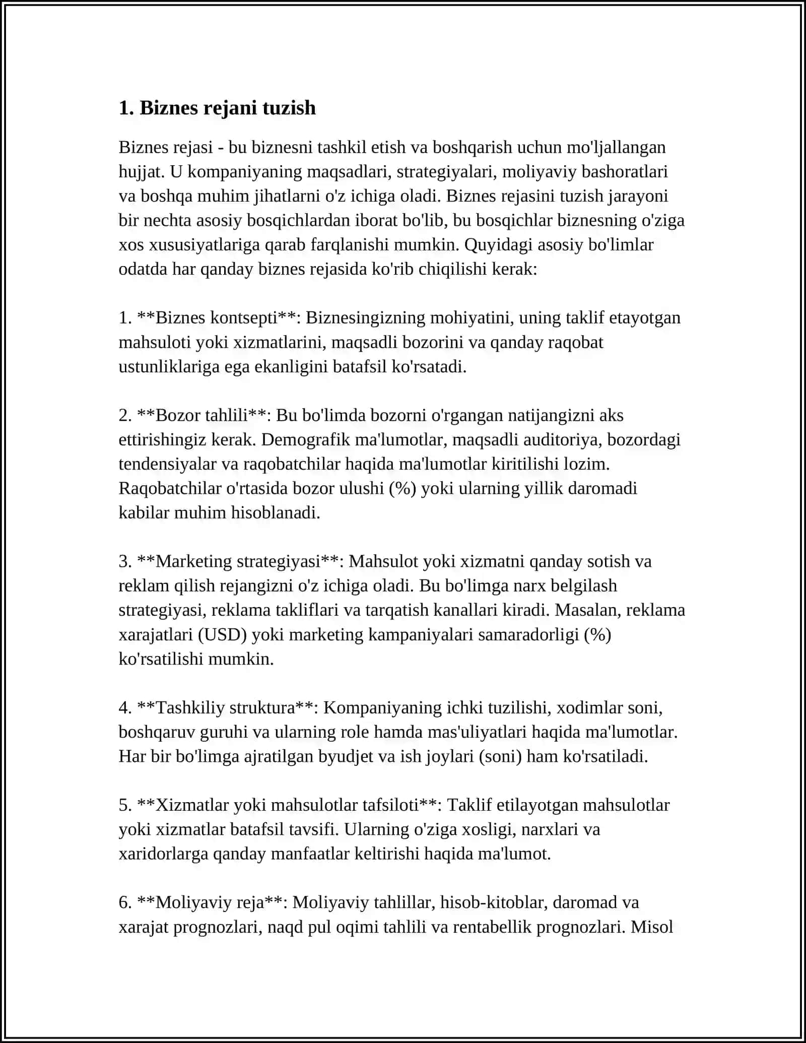 BIZNESNI TASHKILLASHTIRISH 3