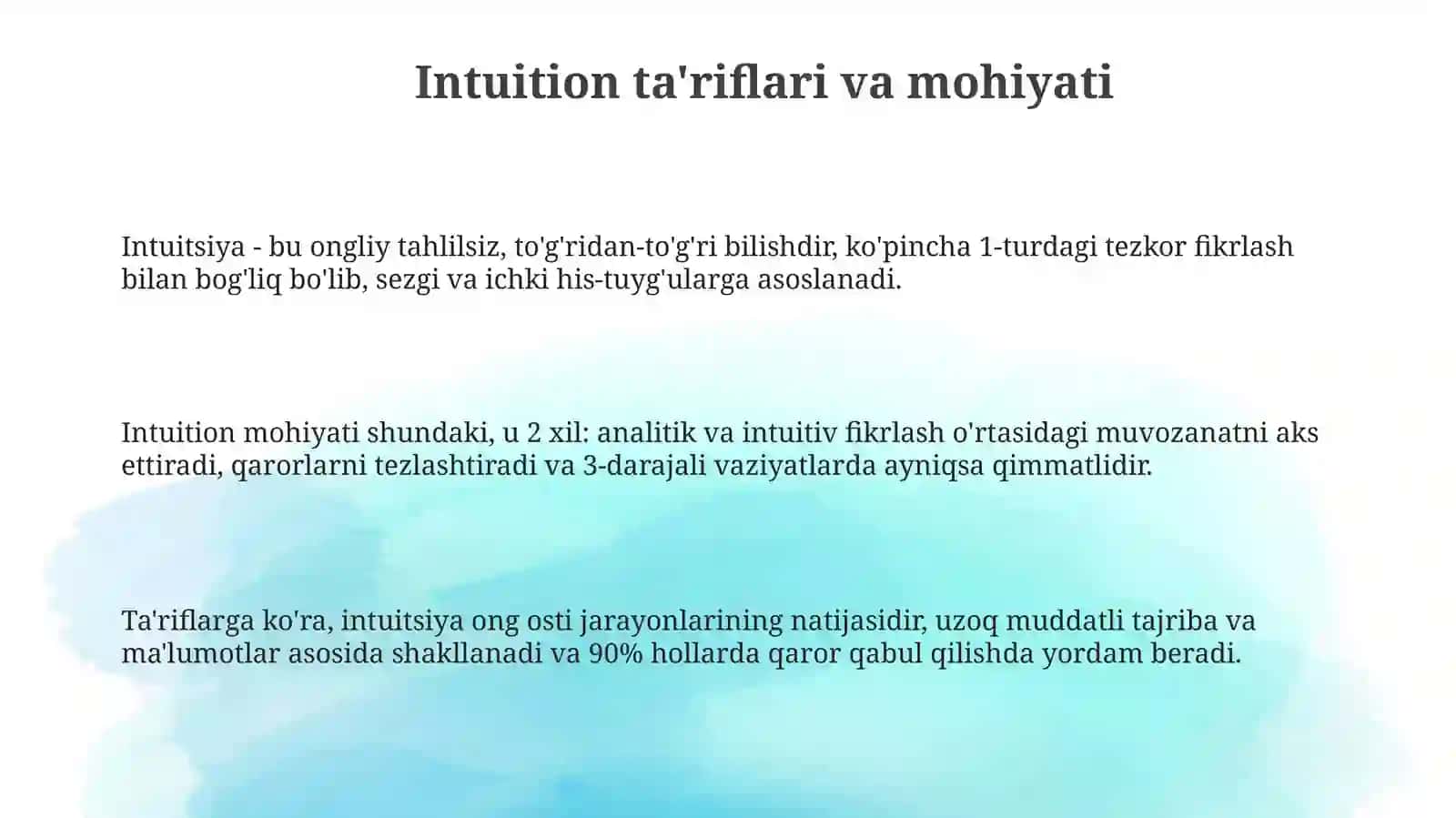 Sezgi turlari va uning qonuniyatlari 3