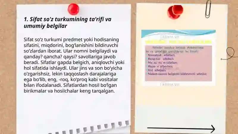 Sifat sóz turkumi 3