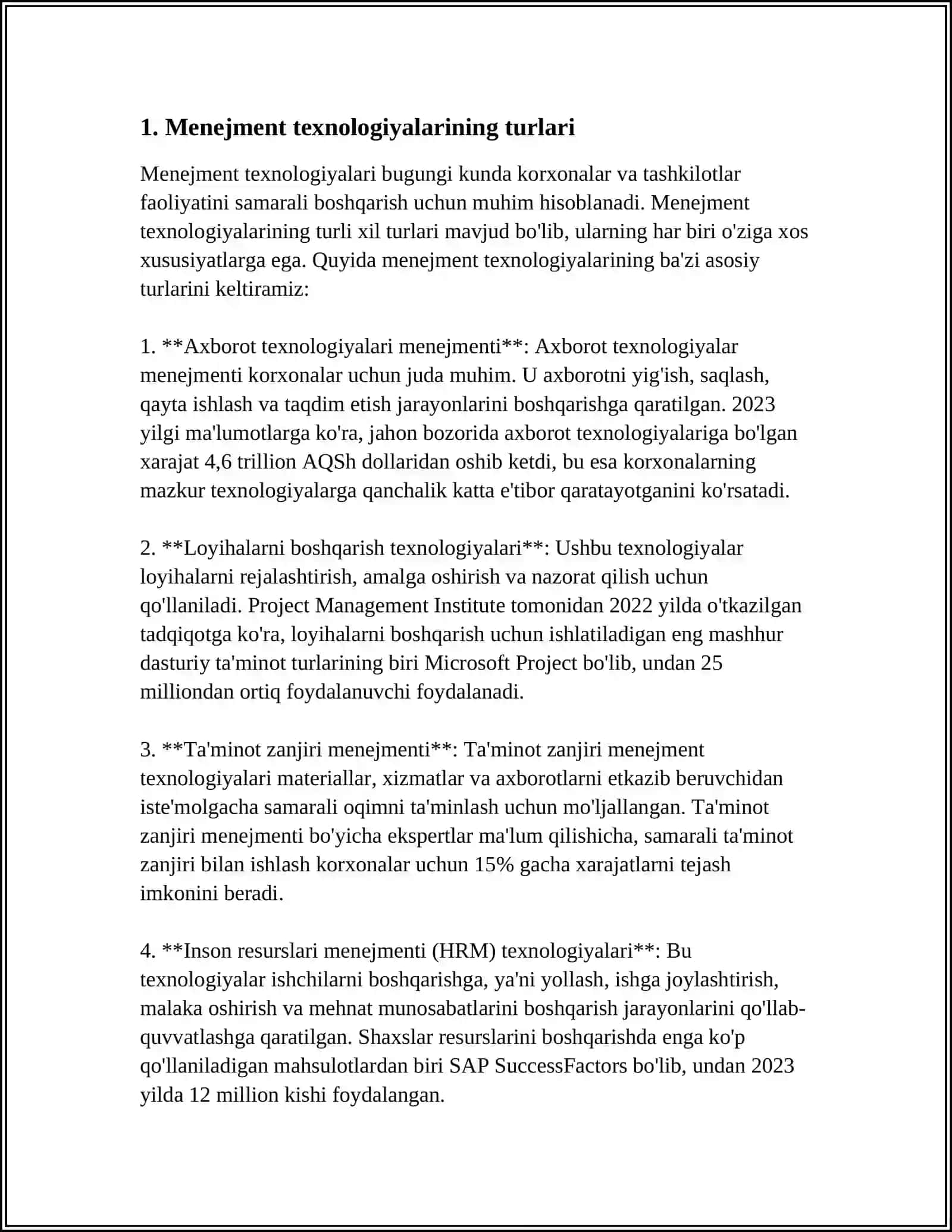 MENEJMENT TEXNALOGIYASI 3