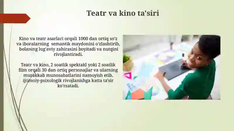Teatr va kino ta'siri 3