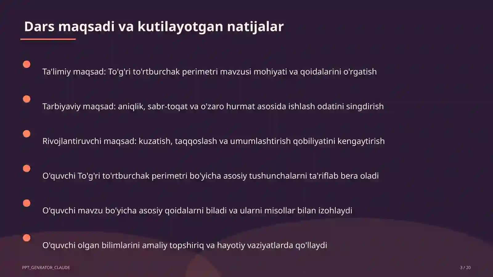 To'g'ri to'rtburchak perimetri (2-sinf) 3