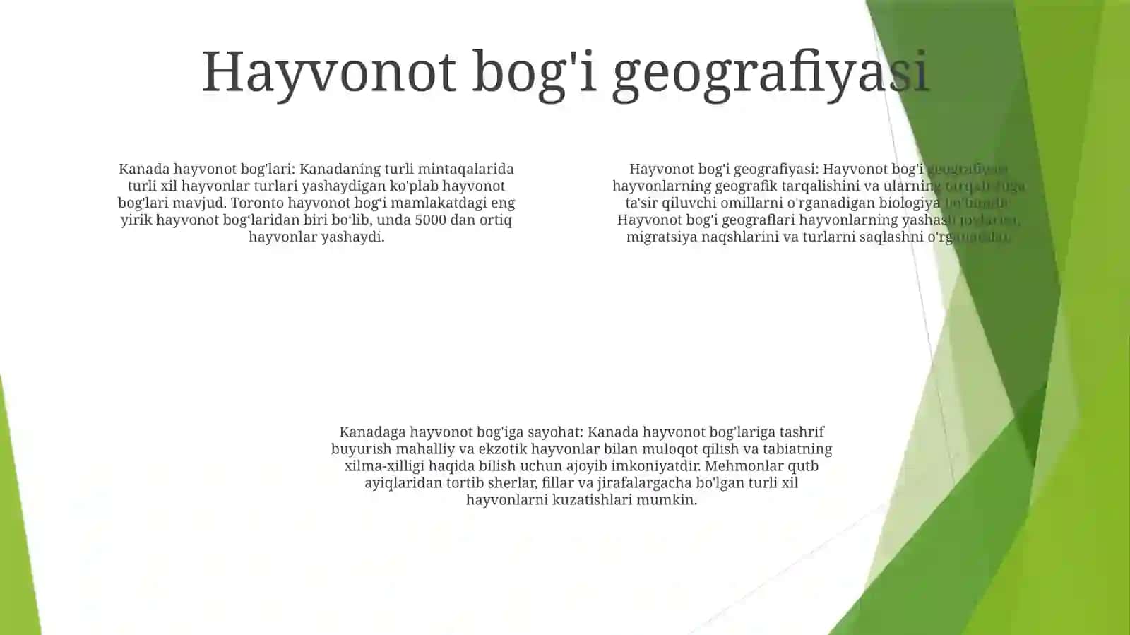 Kanada Hayvonot Bog'Lariga Ekskursiya 3