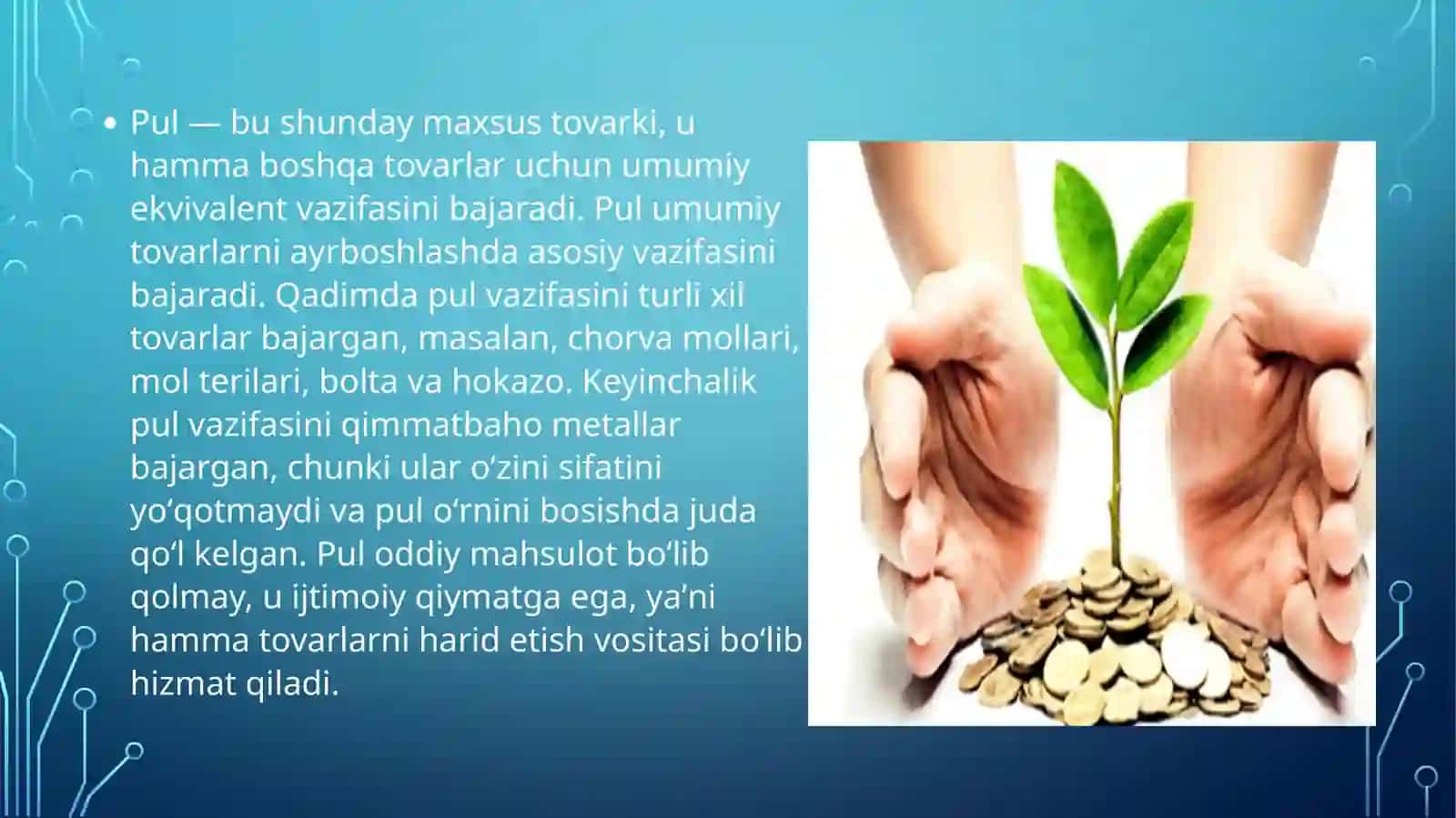 Pul muomalasi etiketi 3