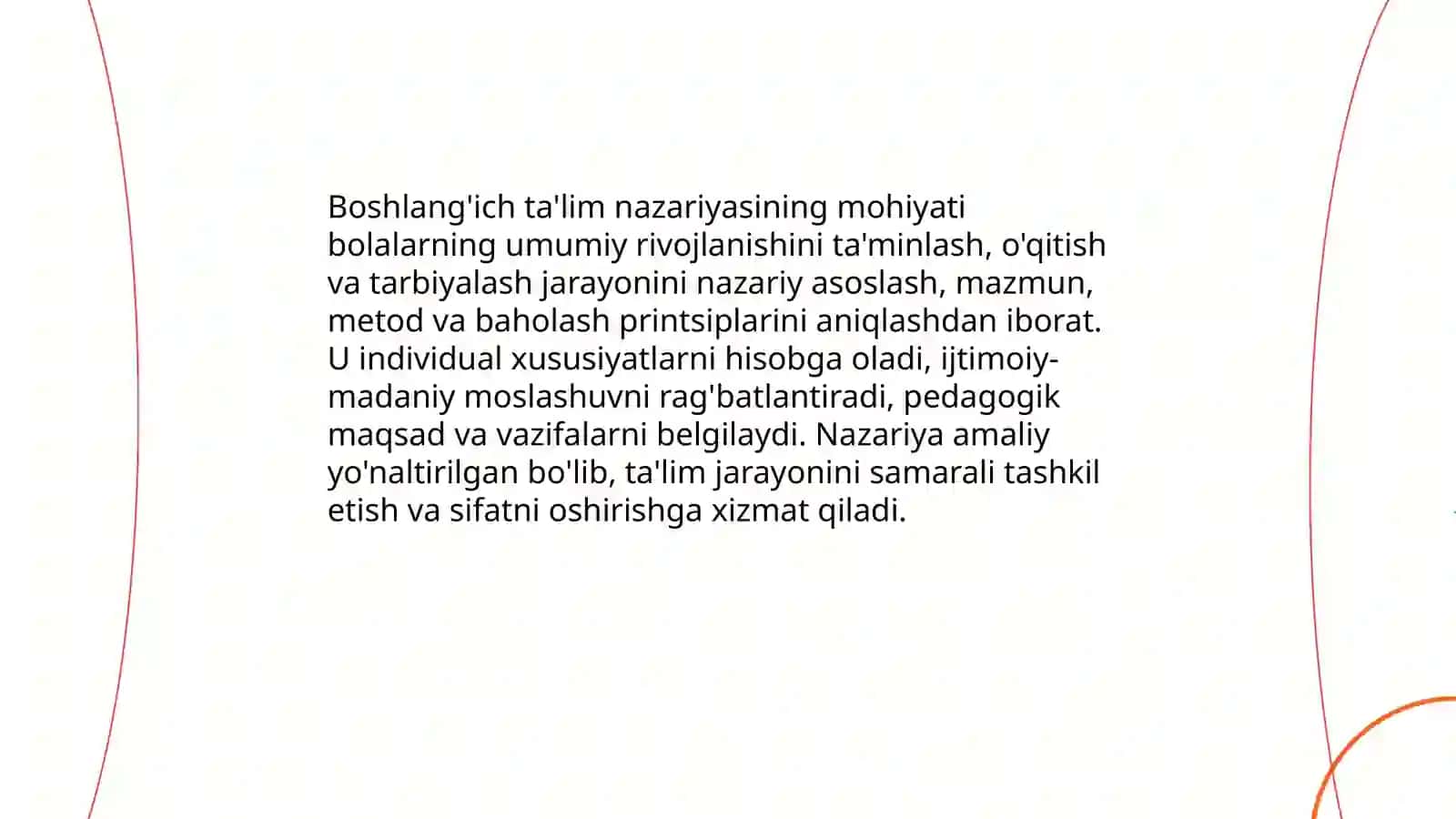Boshlang'ich ta'lim nazariyasi 3