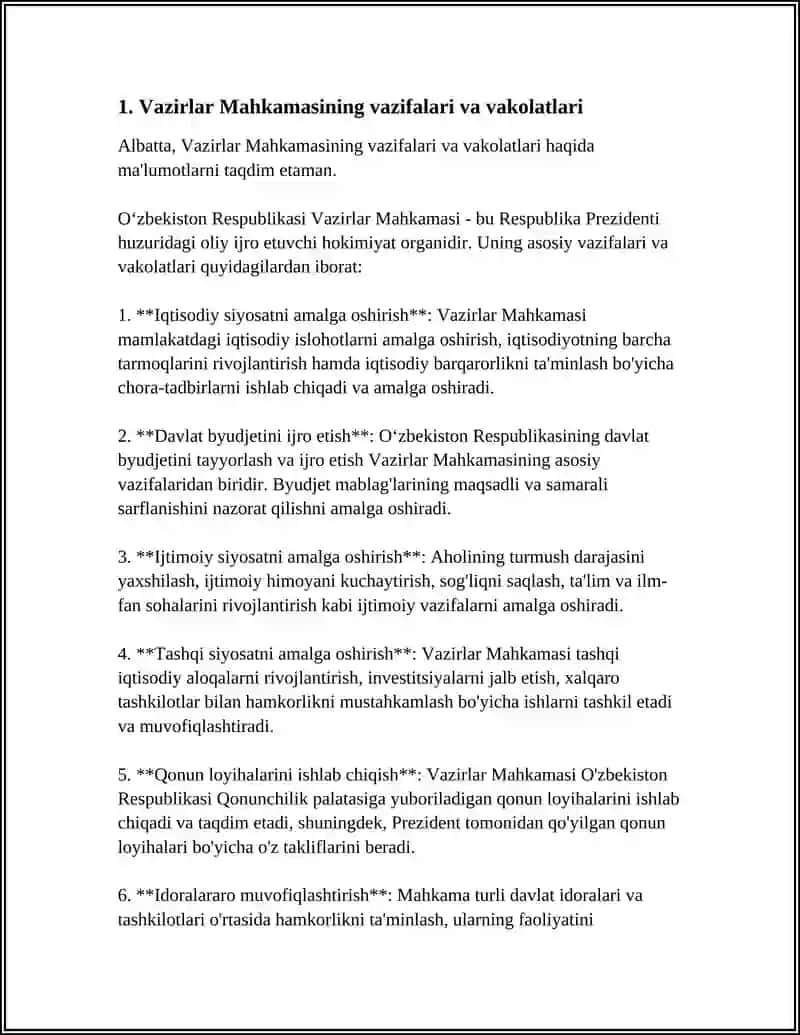 OʻZBEKISTON RESPUBLIKASI VAZIRLAR MAHKAMASI 3