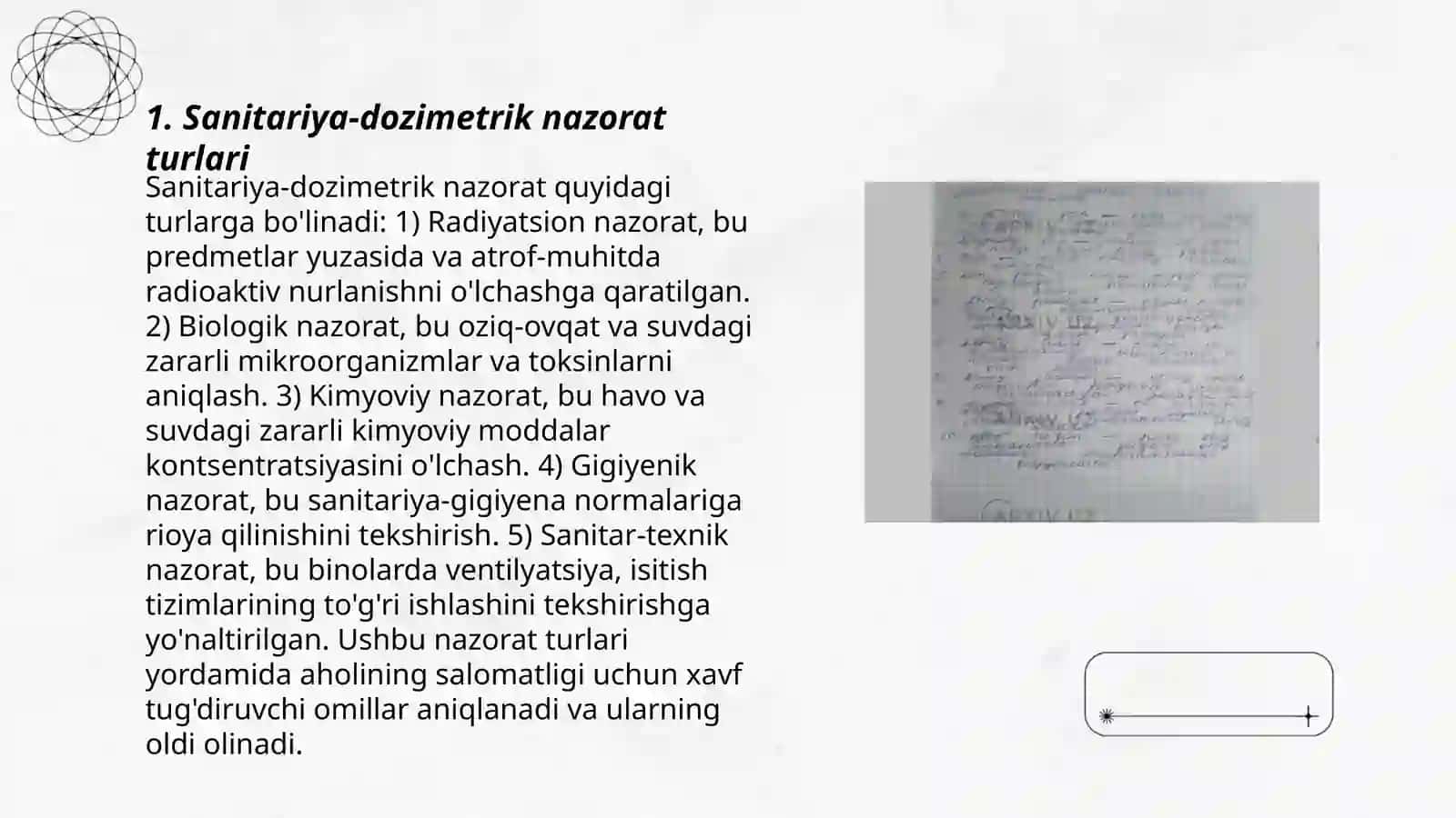 Sanitar-dozimetrik nazorat haqida tushuncha 3