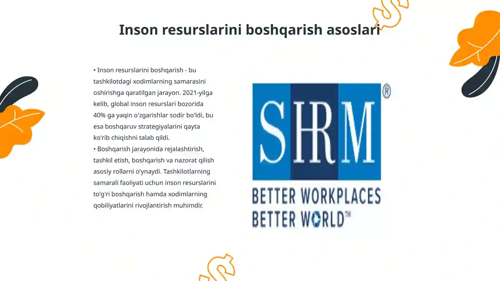 Inson resurslarini boshqarishda yetakchilik 3