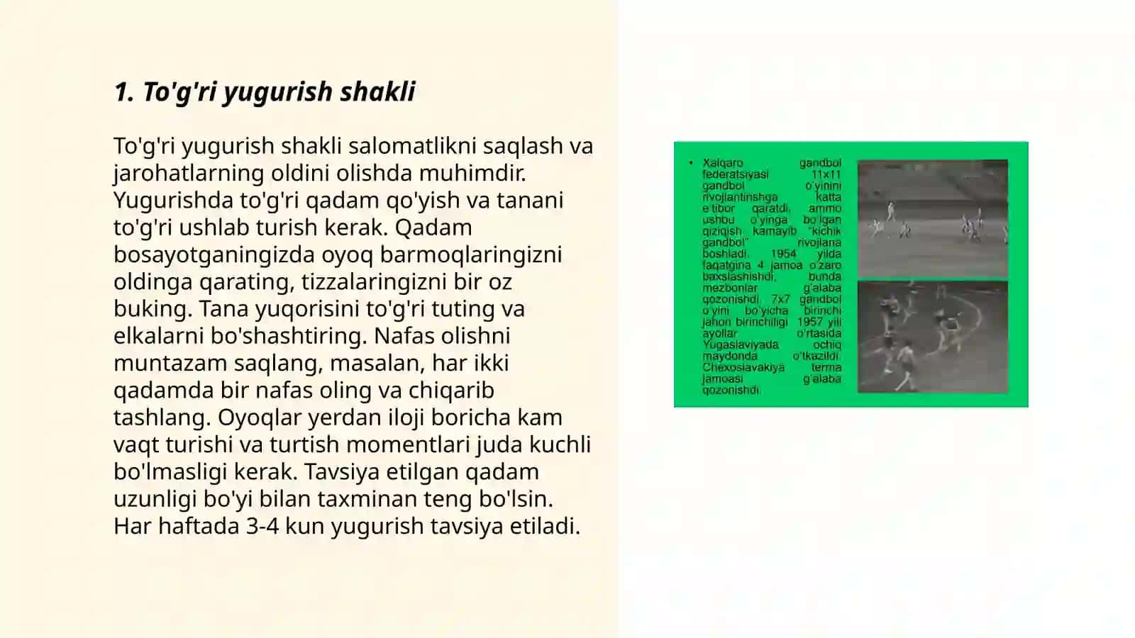 Fudbol o'yinida harakatlanish texnikasini organish(yugurish) 3