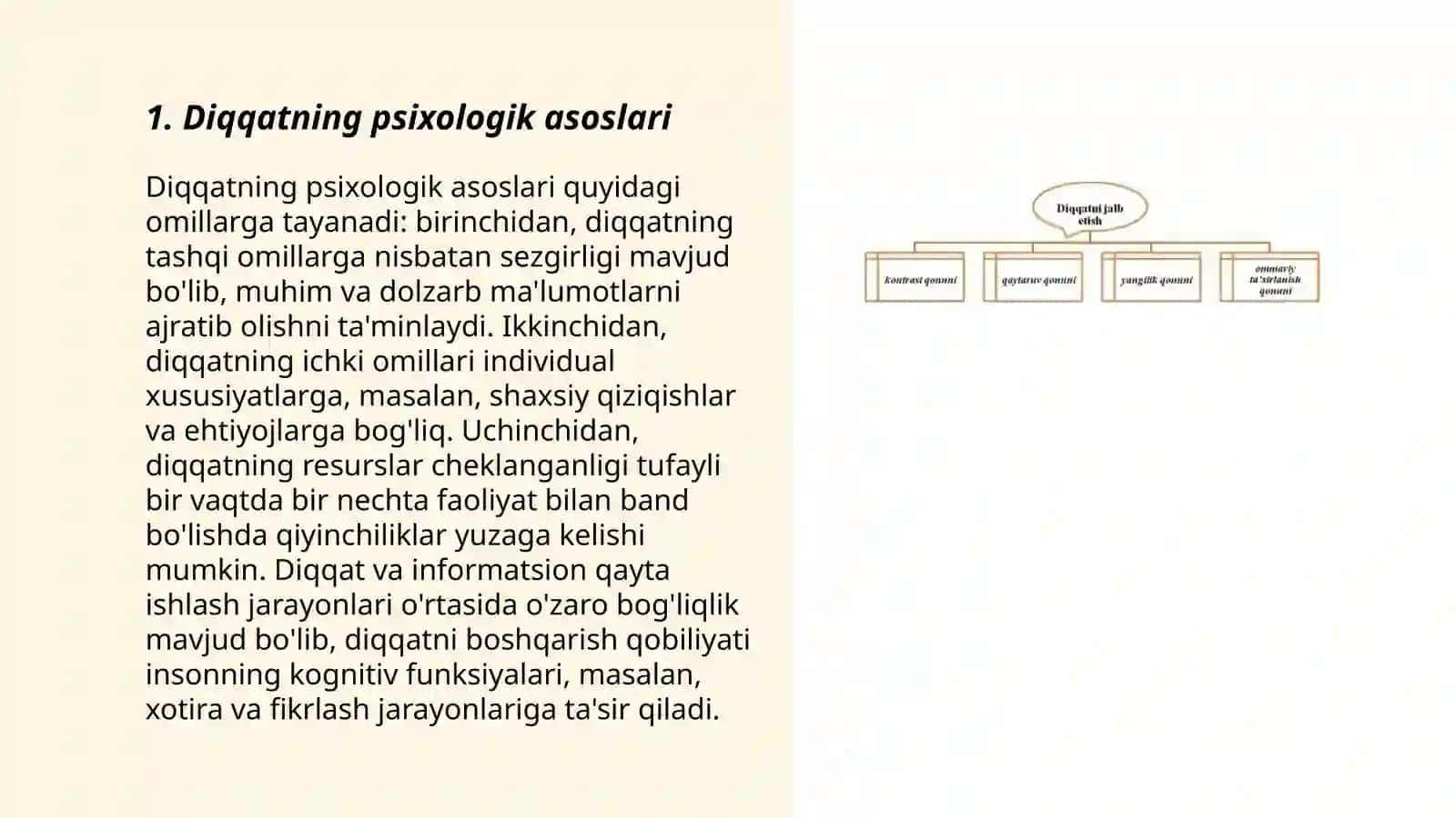 Diqqatning psixologik asoslari 3