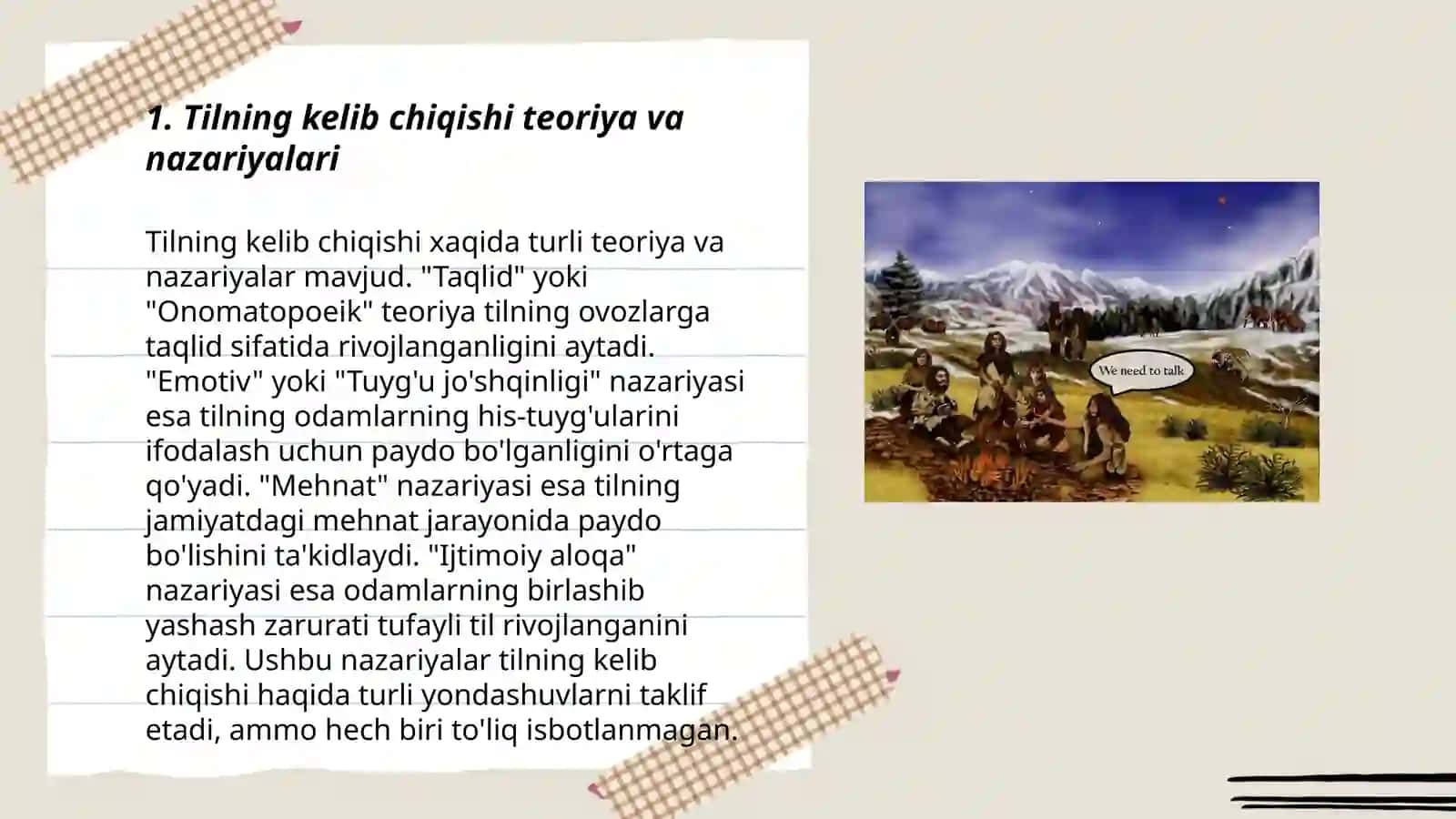 Tilning kelib chiqishi teoriya va nazariyalari 3