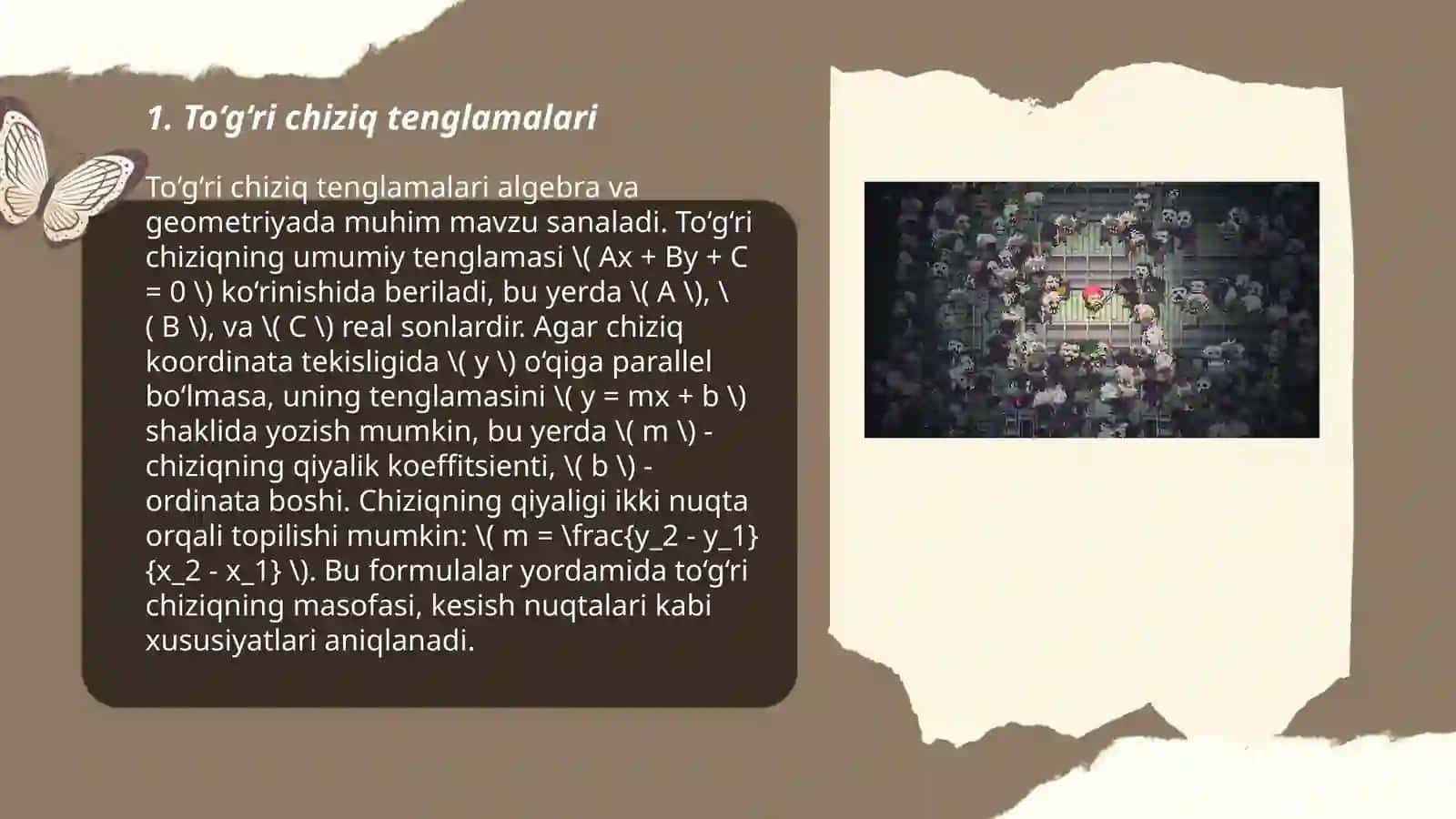 To‘g‘ri chiziq tenglamalari 3