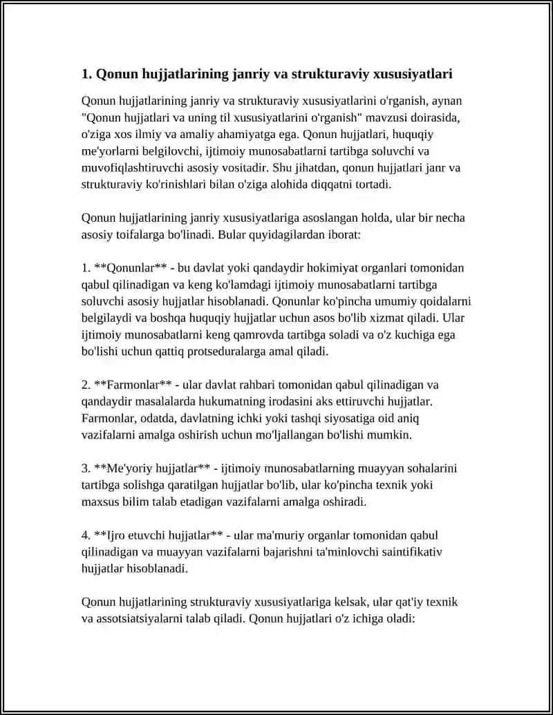 Qonun Hujjatlari va Uning Til Xususiyatlarini Urganish 3