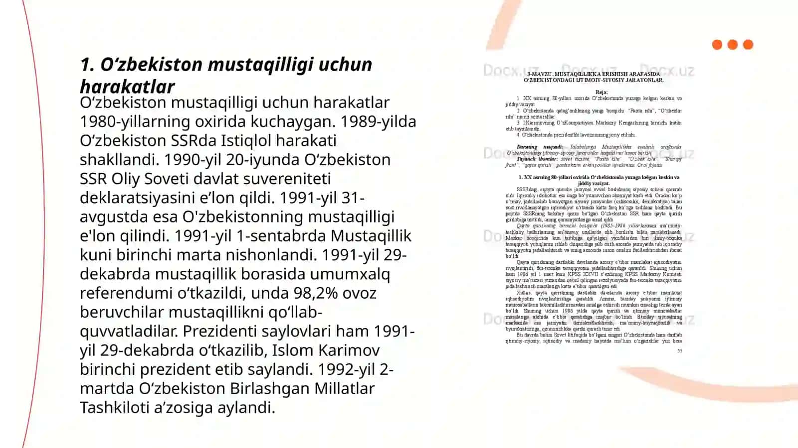 Oʻzbekiston mustaqilligi uchun harakatlar 3