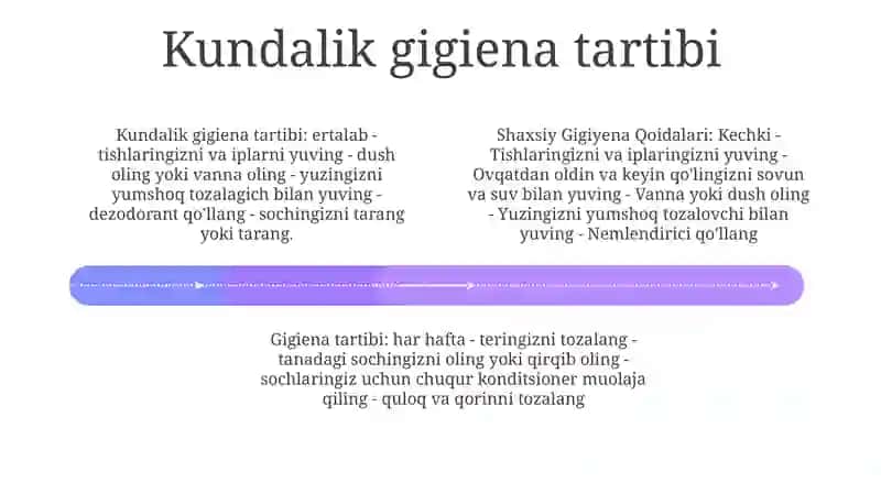Shaxsiy Gigiyena Qoidalari 3