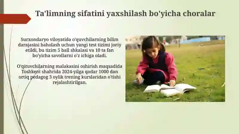 Ta'lim sifatini baxolash mezonlari 3