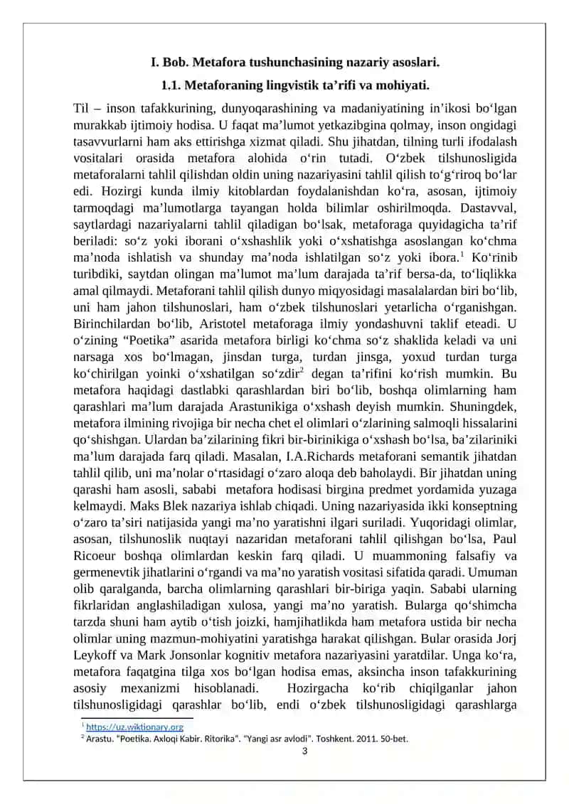 O‘zbek tilida metafora hodisasi talqini 3